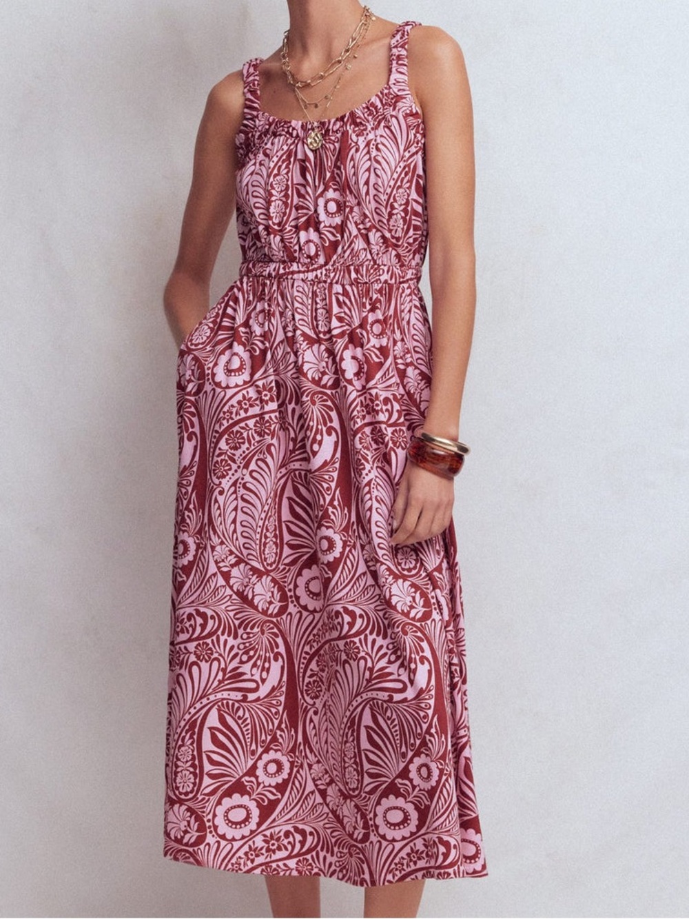 Scoop Neck Jersey Dress